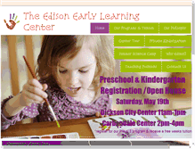 Tablet Screenshot of edisonearlylearning.org